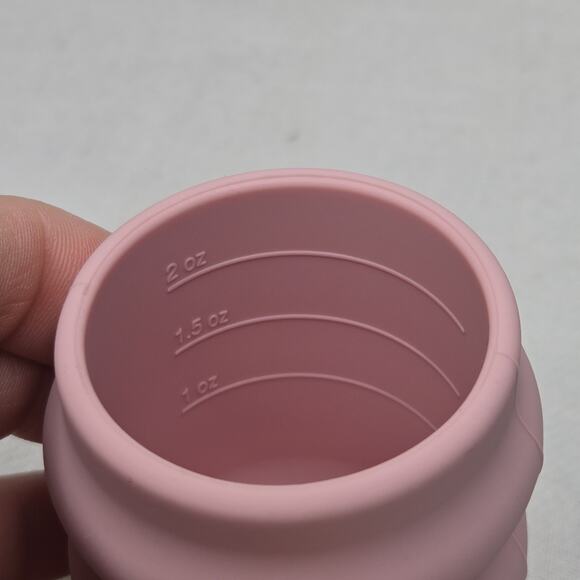 BooginHead 5 Piece Baby Led Weaning Silicone Tableware Feeding Set, Pink - Picture 9 of 10